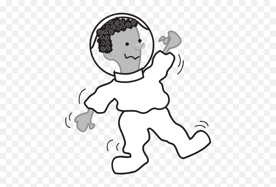 Astronaut Vector Outline Image - Shake Clipart Emoji,Baby Crawling Emoji