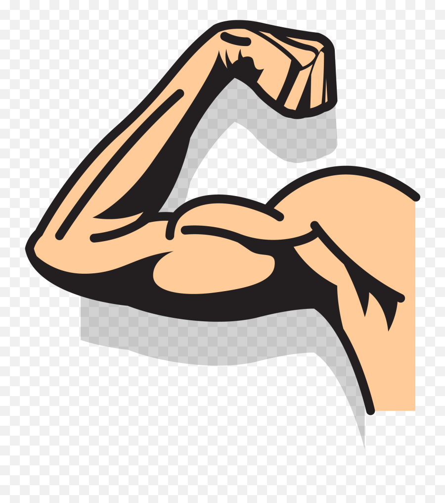 Muscle Clipart Tough Muscle Tough - Transparent Strong Arm Png Emoji,Tough Guy Emoji
