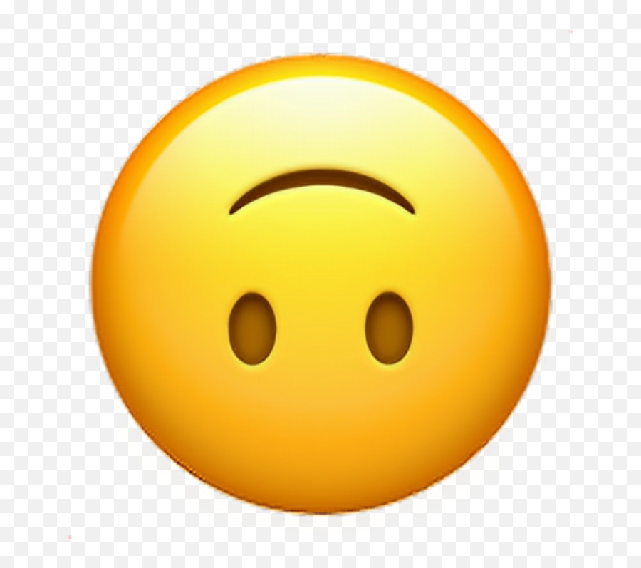 Smile Emoji Upsidedown Iphone Sticker Random Remixit - Transparent Background Worried Emoji,Bowling Emoji
