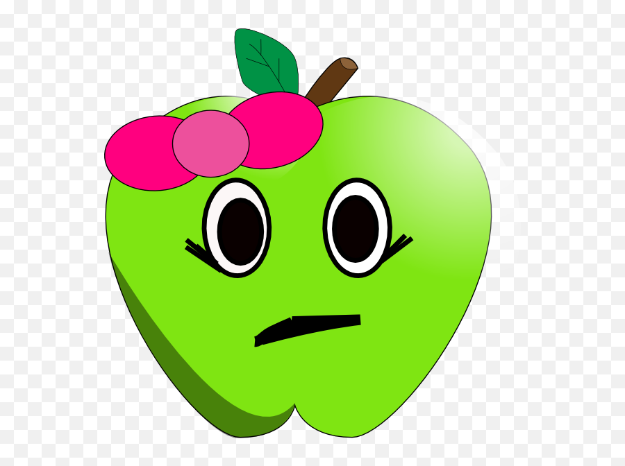 Clipart Download Sad Apple Png Files - Cute Apple Clip Art Emoji,Apple Sad Emoji