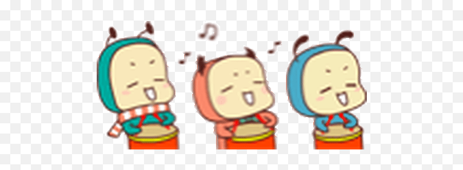 Lovely Qq Worm Emoji Sticker Gif - Cartoon,Worm Emoji