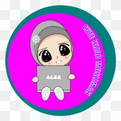 Cute Modish Hijab Muslimah Sticker For - Circle Emoji,Hijab Emoji