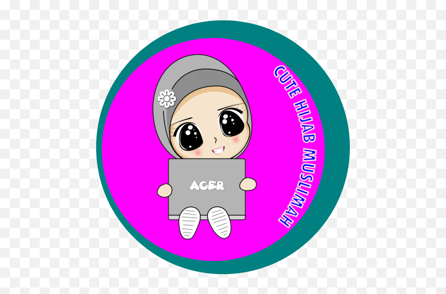 Cute Modish Hijab Muslimah Sticker For - Circle Emoji,Hijab Emoji
