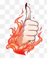 Ok Fire Fingers Hot Freetoedit - Devil Line Sticker Emoji