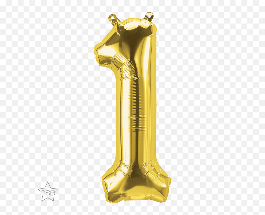 16 Number Age 11st Birthday - One Gold Shape Foil Gold 1 Balloon Png Emoji,Trophy And Cake Emoji