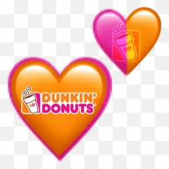 Dunkindonuts Hearts Emoji Coffee -