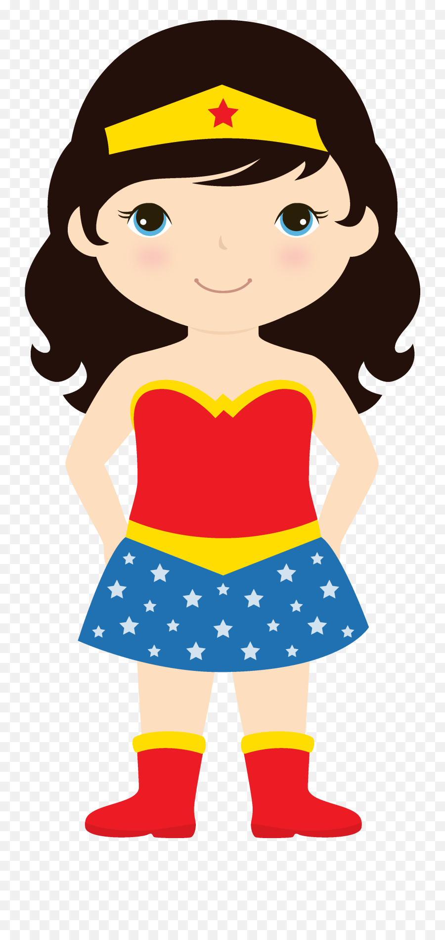 Transparent Background Girl Superhero Clipart - Wonder Woman Clipart Png  Emoji,Supergirl Emoji - free transparent emoji 