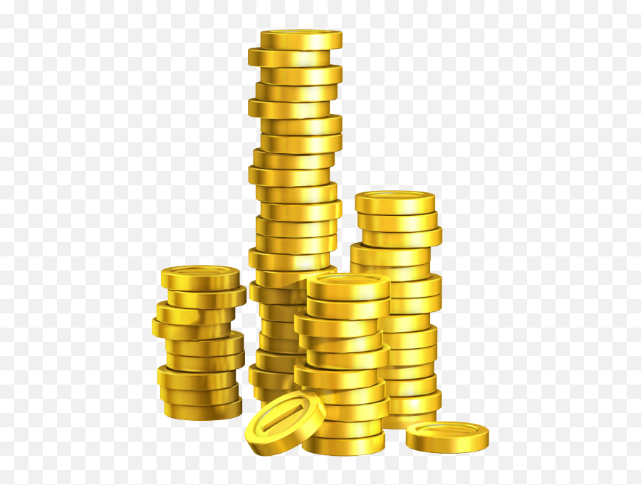 Free Coins Png Transparent Images Download Free Clip Art - Gold Coins Cartoon Png Emoji,Coins Emoji