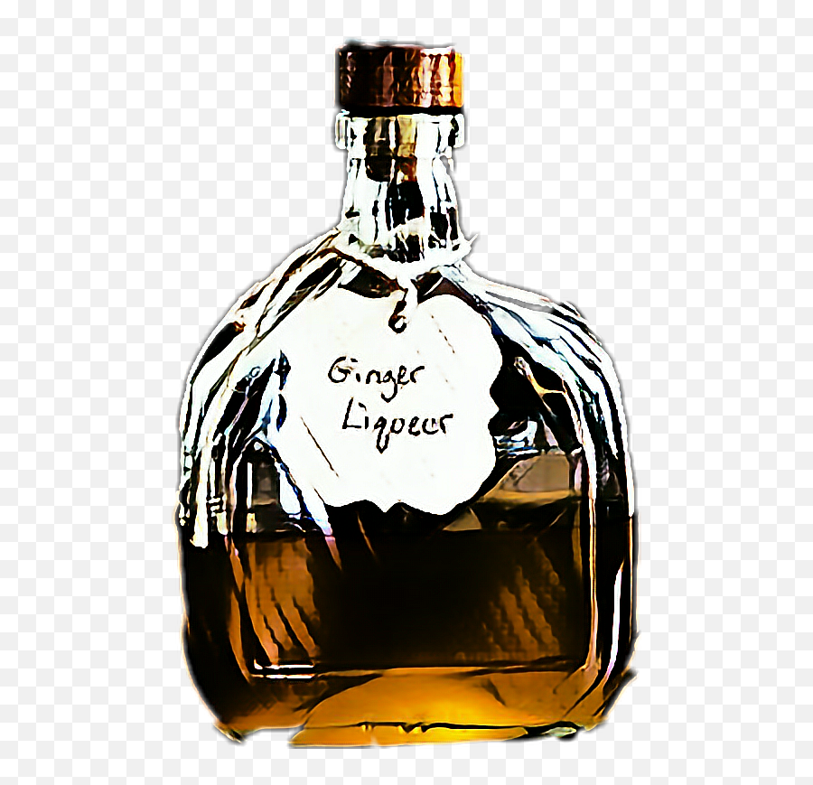 Liquor Ginger Bottle Alchohol - Glass Bottle Emoji,Liquor Emoji