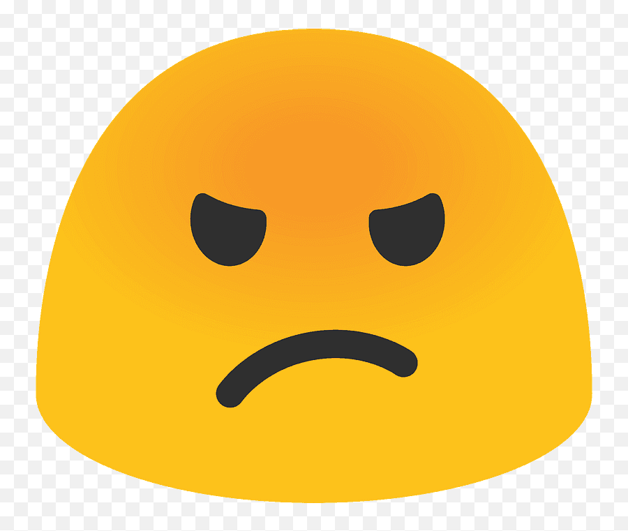 Pouting Face Emoji Clipart - Android Angry Blob Emoji,Rage Emoji Transparent
