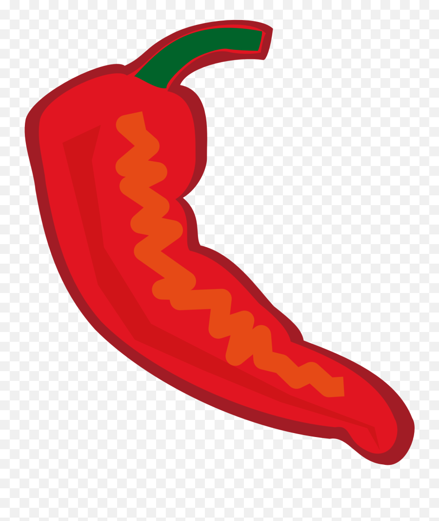 Chili Pepper Cartoon Clipart - Cartoon Pepper Transparent Emoji,Pepper Emoji Png