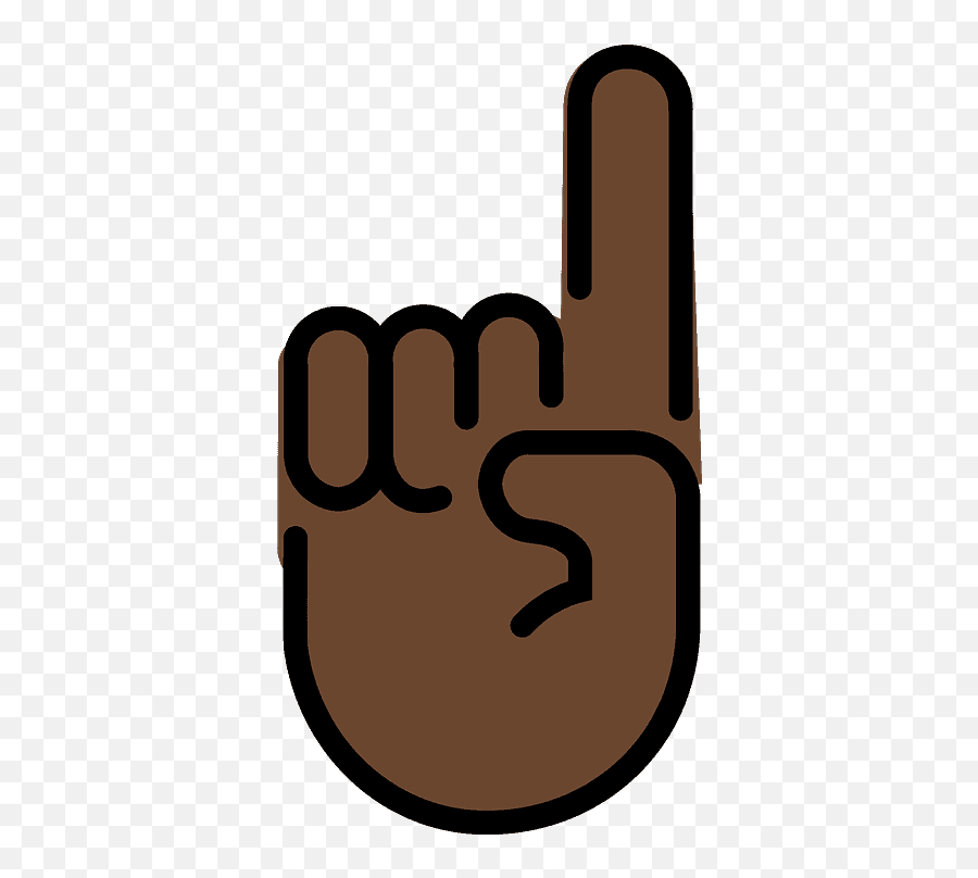 Index Pointing Up Emoji Clipart - Openmoji,Finger Up Emoji