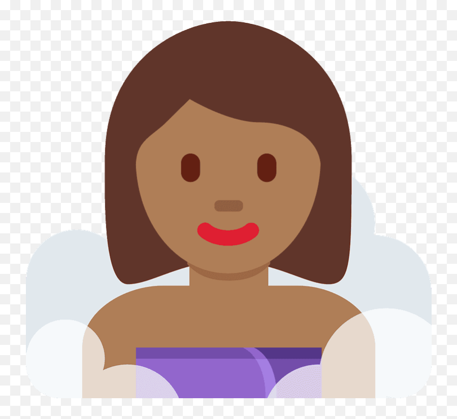 Woman In Steamy Room Emoji Clipart,Emoji Room