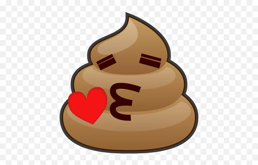 Telegram Sticker - Winking Poop Emoji,Emojidex