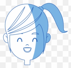 Happy Face Girl Character - Illustration Emoji,Nurse Emoji Iphone