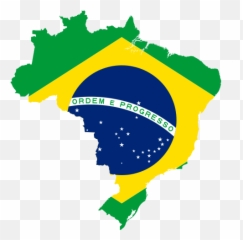 Map Of Brazil With Flag - Brazil Flag Country Shape Emoji,Trans Flag Emoji