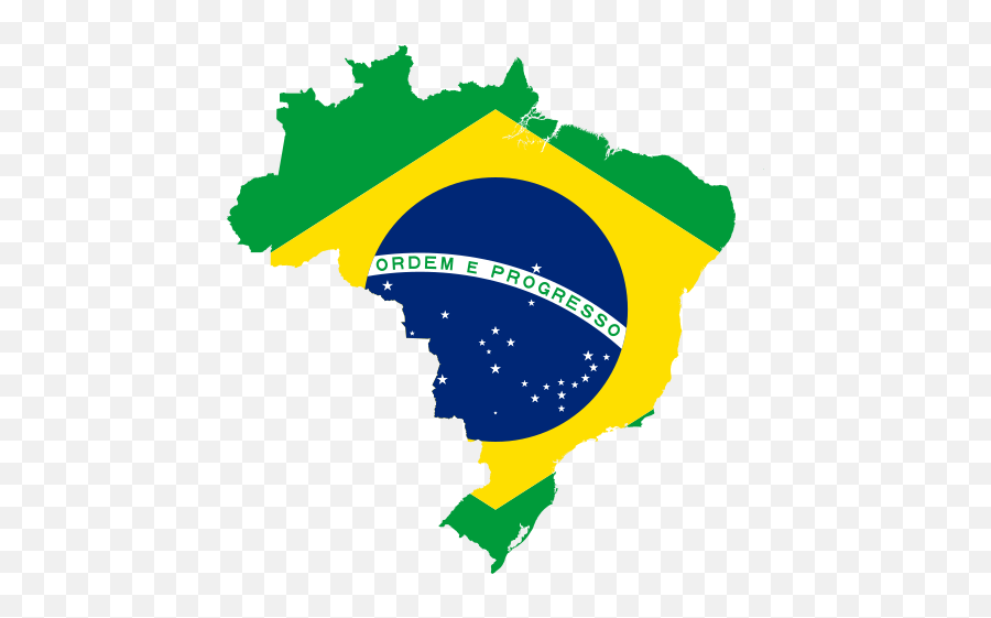Map Of Brazil With Flag - Brazil Flag Country Shape Emoji,Trans Flag Emoji