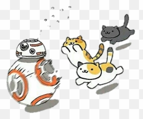Neko Chase Bb8 - Neko Atsume Star Wars Emoji,Bb8 Emoji