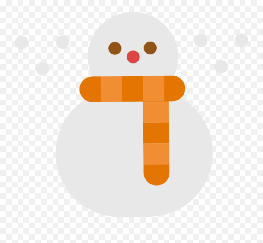 Snow Man Winter White Aesthetic Cute - Illustration Emoji,Snow Man Emoji