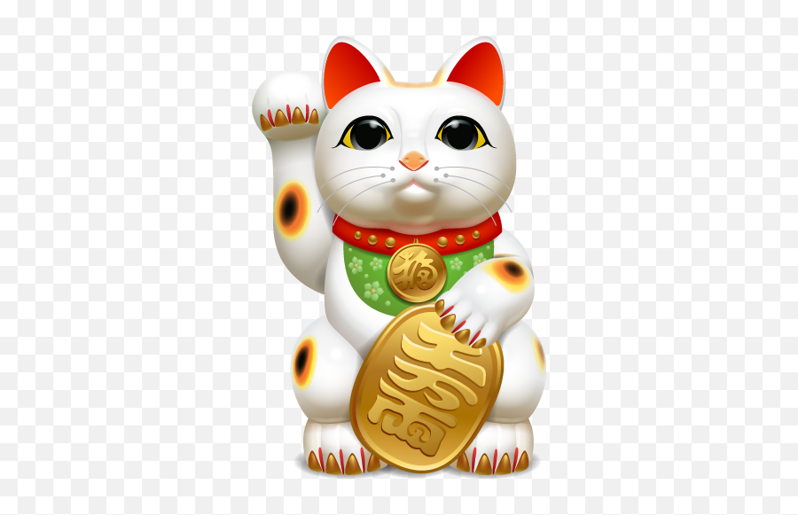 Lucky Cat Clipart - Lucky Cat Clipart Emoji,Lucky Cat Emoji