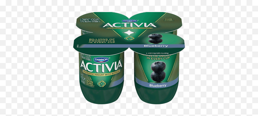 Activia Blueberry Probiotic Yogurt - Activia Lactose Free Vanilla Yogurt Emoji,Yogurt Cup Emoji