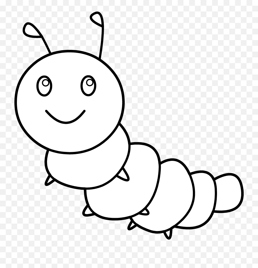 Caterpillar Clipart - Caterpillar Clip Art Black And White Emoji,Caterpillar Emoji