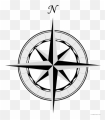 Compass Clipart Cool Compass Cool Transparent Free For - Compass Tattoo Line Art Emoji,Compass Emoji