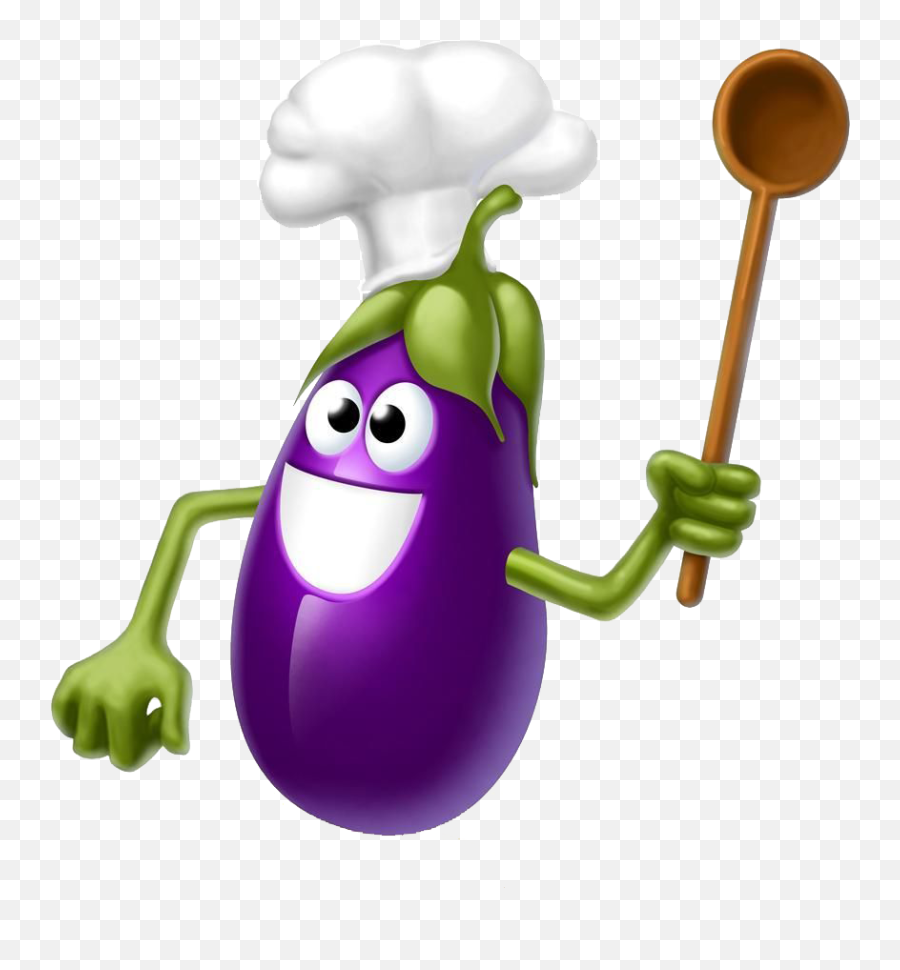 Eggplant Emoji - Funny Vegetables Transparent Png Funny Vegetable Png,Eggplant Emoji Png