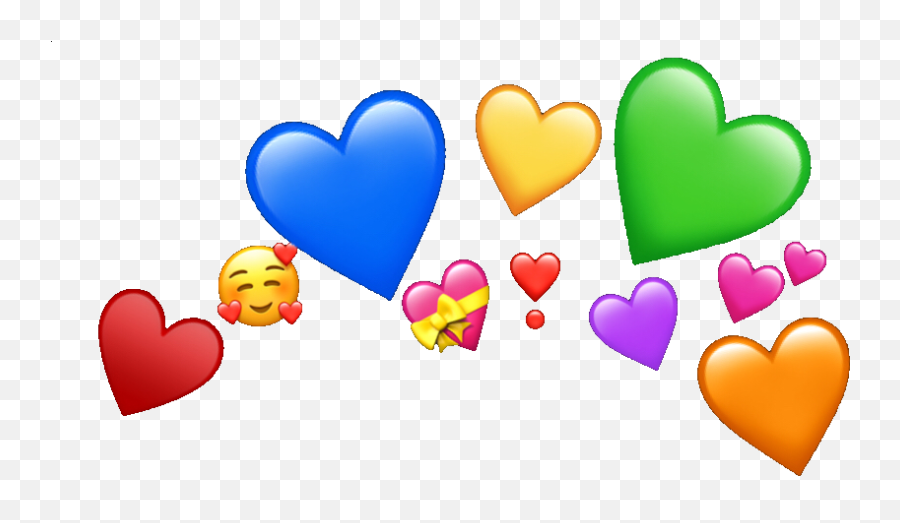 Emojicrown Wholesome Idk Emoji Iphoneemoji Bad Ok Heart - Wholesome Hearts Crown Transparent,Ok Symbol Emoji