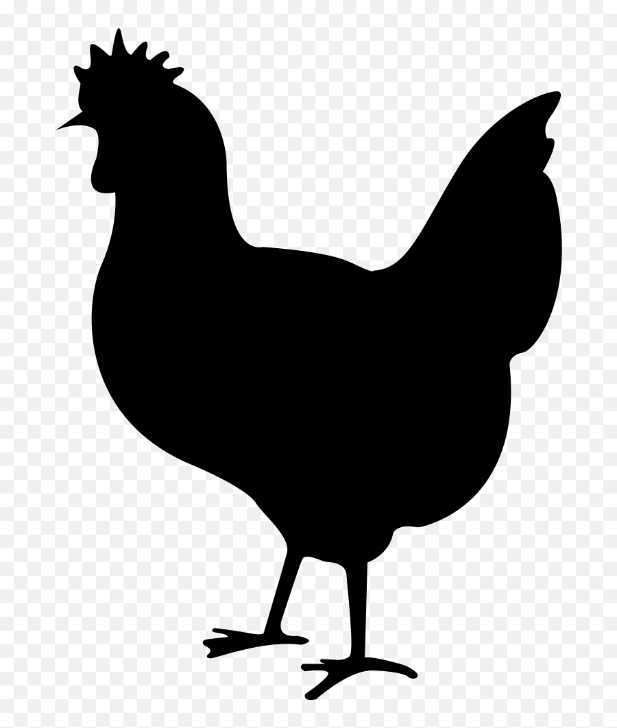 Chicken Png Black Clipart - Full Size Clipart 1832581 Chicken Svg File Free Emoji,Hen Emoji