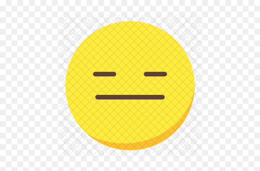 Bored Emoji Icon - Circle,Bored Emoji