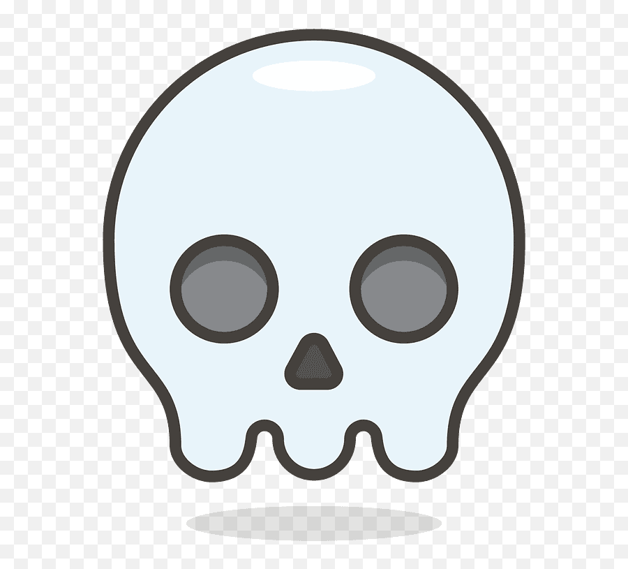 Skull Emoji Clipart - Smiley Face,Death Face Emoji