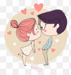 Kisses - Emoji by Toni Glenn Cute Kissing Cartoon