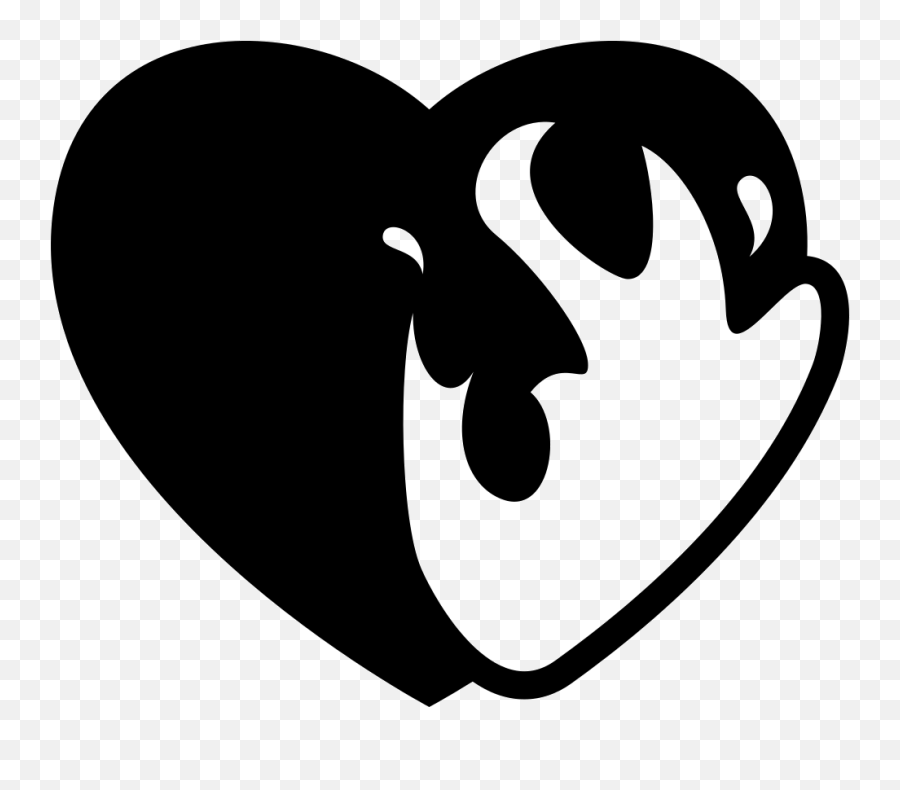 Download Heart On Fire Vector - Heart On Fire Icon Png Emoji,Fire Emoji Vector