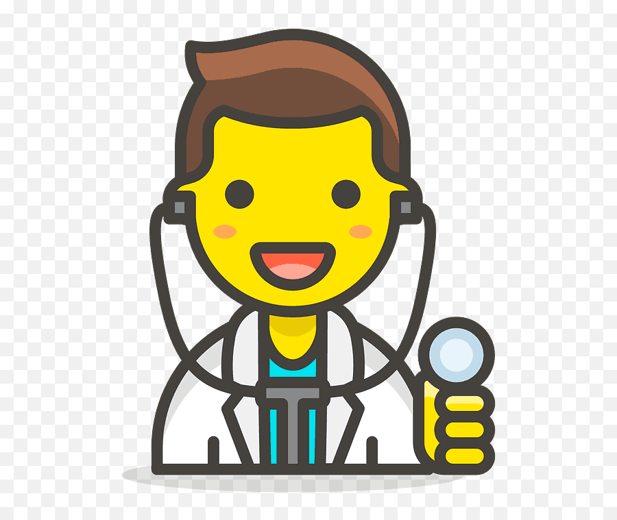 Man Health Worker Emoji Clipart - Hd Health Workers Png,Health Emojis