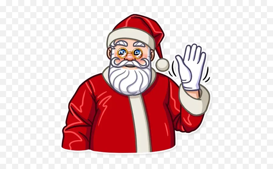 Robo Santa Whatsapp Stickers - Stickers Cloud Santa Claus Emoji,Santa Claus Emoticons