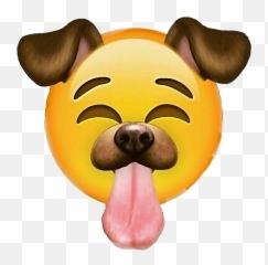 Snapchat Emoji Smile 2017 - Dog
