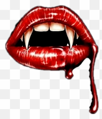 Fangs Vampire Lips - With Teeth Emoji