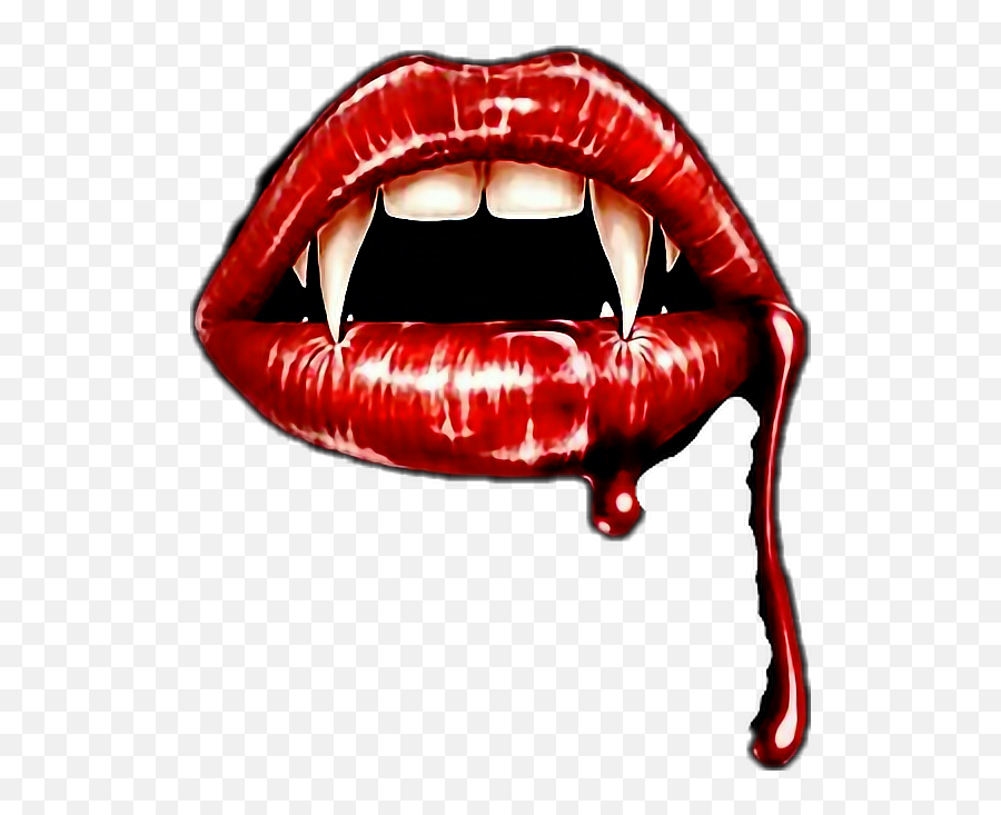 Fangs Vampire Lips - Lips With Vampire Teeth Emoji,Fangs Emoji