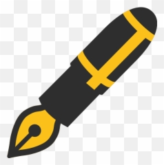 Black Nib Emoji For Facebook Email Sms - Pluma Emoji,Skateboard Emoji