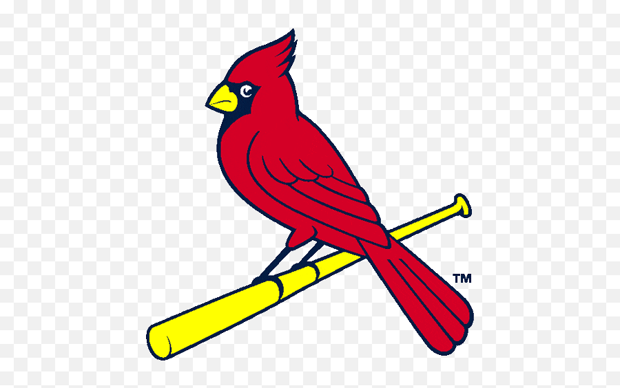Red Cardinal Outline - Stl Cardinals Birds On The Bat Emoji,Cardinal Bird Emoji