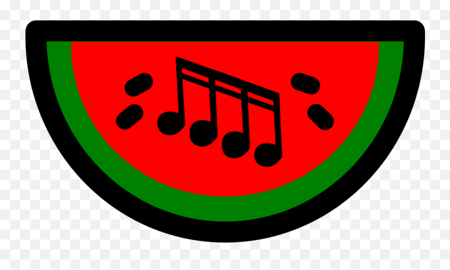 Free Watermelon Fruit Illustrations - Watermelon Music Note Emoji,Musical Notes Emoticon