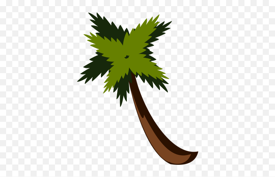 Palm Tree Vector Image - Palm Tree Anime Png Emoji,Palm Tree Emoticon
