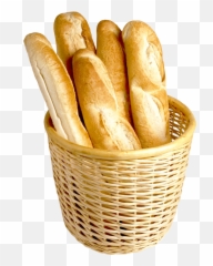 France Clipart Sweet Bread Transparent - French In Basket Emoji