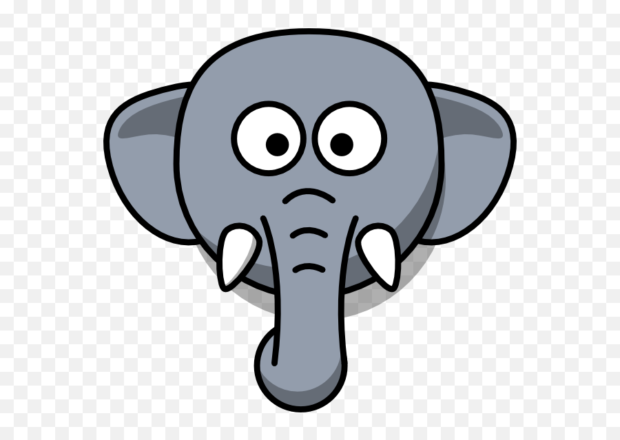 Faces Clipart Elephant Faces Elephant - Elephant Head Clip Art Emoji,Elephant Emoticon