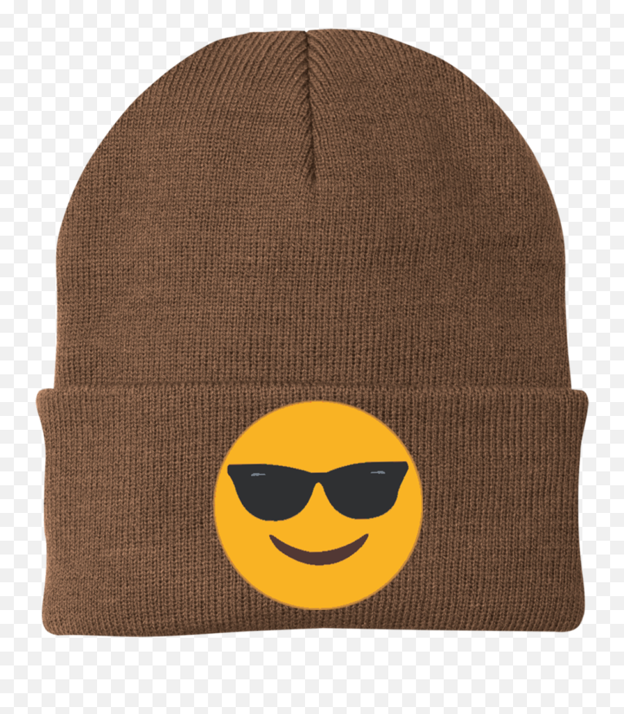 Sunglasses Emoji Cp90 Port Authority Knit Cap - Knit Cap,Cap Emoji