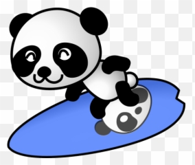 Surfer Ocean Wave Emoji - Surfing Panda