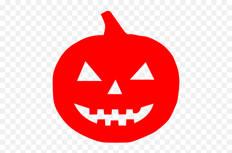 Red Halloween Pumpkin Icon - Halloween Pumpkin Black Png Emoji,Pumpkin Emoticon For Facebook