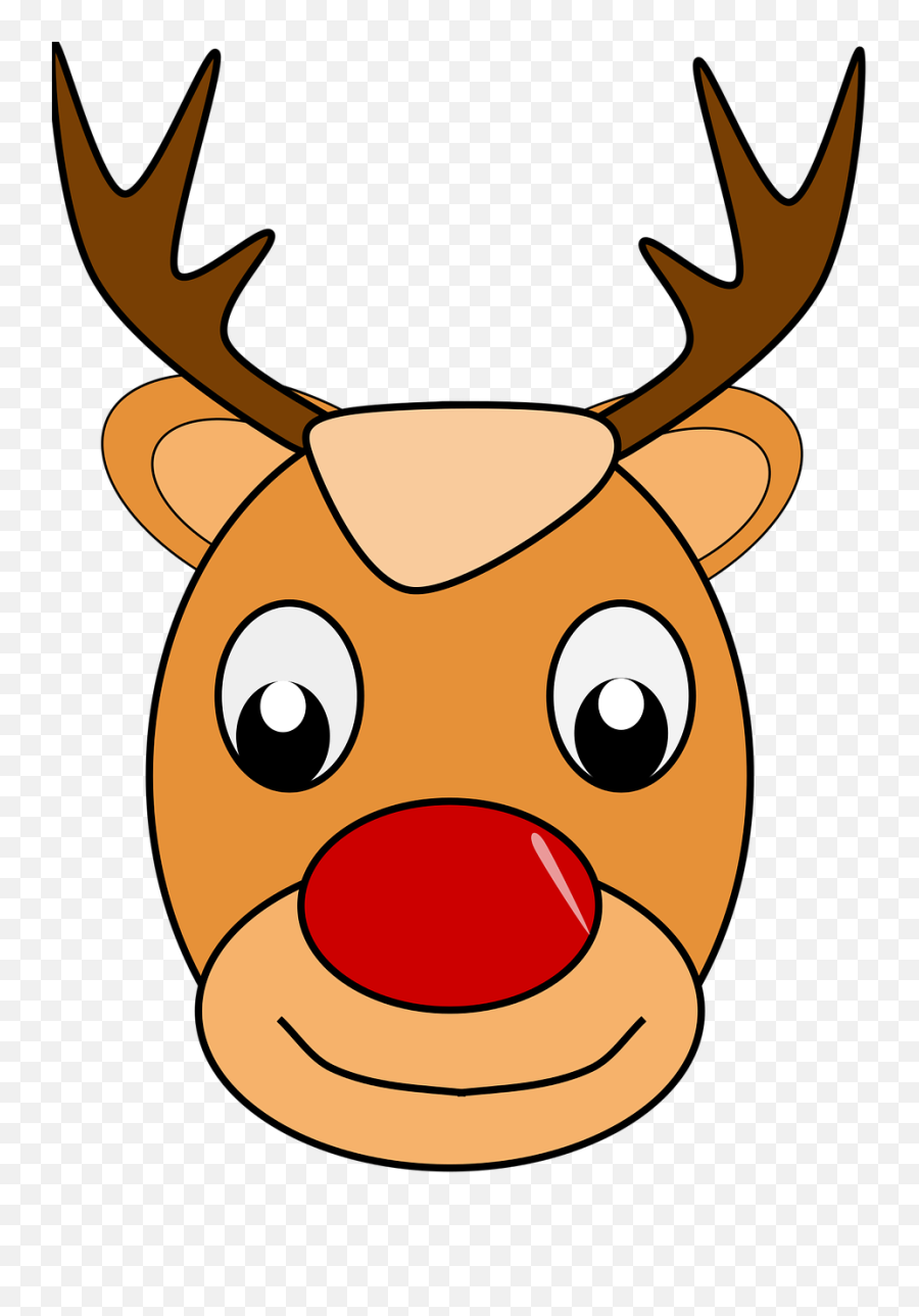 Deer Rudolph Santa Claus Christmas Kids - I M A Little Reindeer Poem Emoji,Santa Sleigh Emoji
