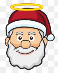 Santa Claus Christmas Emojis - Cool Santa Claus Cartoon,Black Santa Emoji